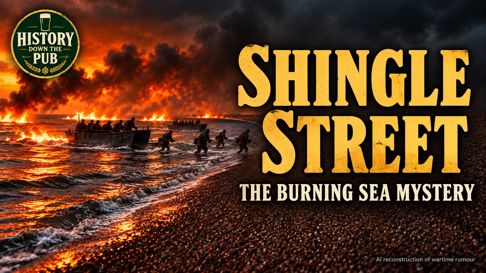 Shingle Street episode cover: The Burning Sea Mystery